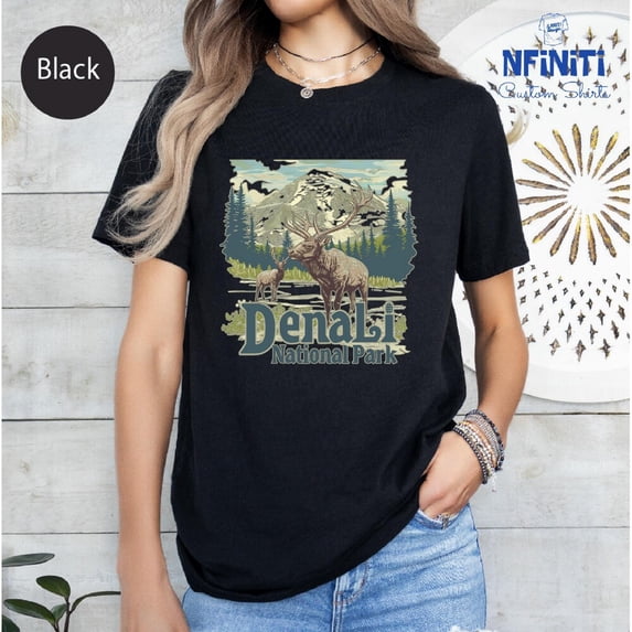 Vintage Tee Hot trending Denali National Park Shirt, Denali National Park Woman Shirt, National Park Shirt, Hiking Shirt,Womens Alaska Shirt,Alaska Girls Trip Shirt - Birthday Gifts