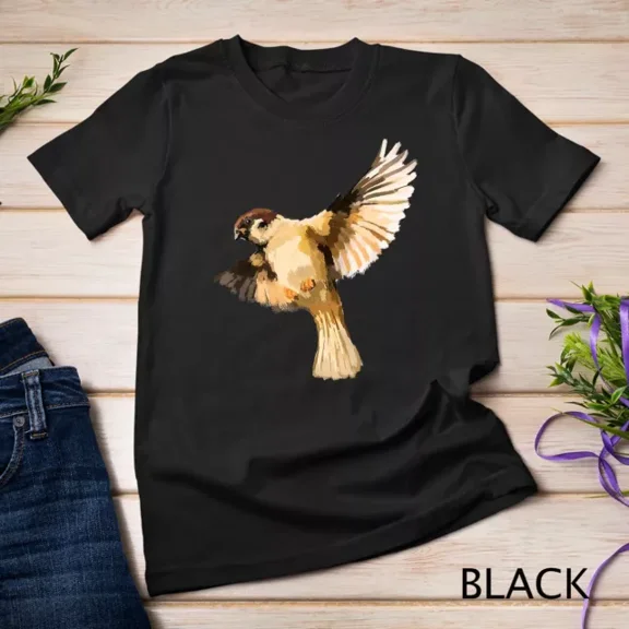 Vintage Tee Hot trending House Sparrow Bird T Shirt Tshirt Tee Unisex T-Shirt - Birthday Gifts