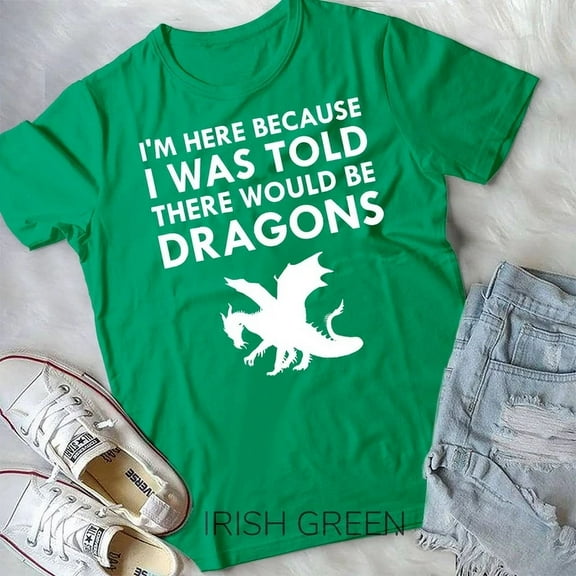 Vintage Tee Hot trending I Was Told There Would Be Dragons Mythical Creature Unisex T-Shirt - Birthday Gifts