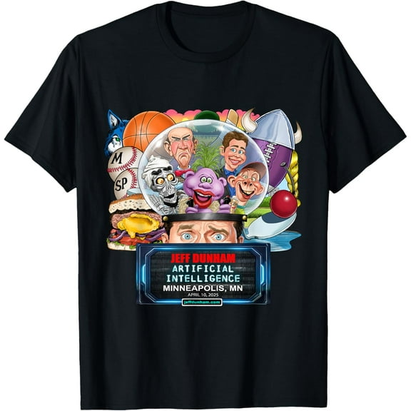 Vintage Tee Hot trending Jeff Dunham Minneapolis, Mn (2025) T-Shirt - Birthday Gifts