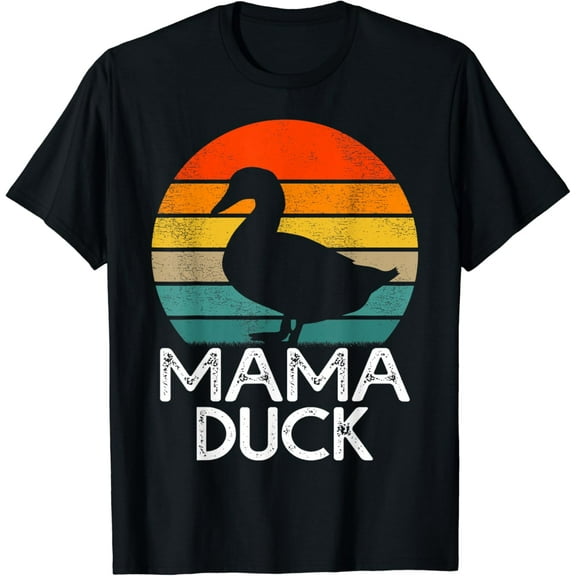 Vintage Tee Hot trending Mama Duck Shirt Funny Vintage Duck Lover Mom Mother'S Gift T-Shirt - Birthday Gifts