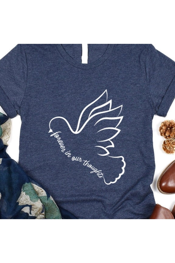 Vintage Tee Hot trending Memorial Shirt, Remembrance Shirt, Bereavement Shirt, Memory Of Shirt, Memorial Gift, Rest In Peace Shirt, Forever Loved Missed Shirt - Birthday Gifts