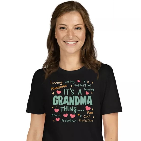 Vintage Tee Hot trending Mother'S Day It'S Grammy Thing Cute T-Shirt - Novelty Grandma Graphic Tee - Birthday Gifts