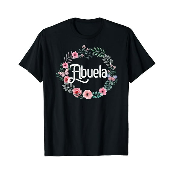 Vintage Tee Hot trending Mother'S Gift For Spanish Grandma Floral Abuela T-Shirt - Birthday Gifts