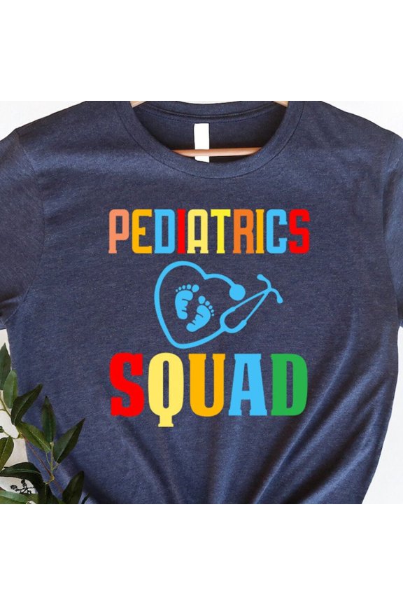 Vintage Tee Hot trending Pediatrics Squad Shirt, Pediatric Nurse Tee, Cute Picu Shirt, Registered Nurse, Pediatrics Rn, Peds Nurse Tee, Nurse Gift, Pediatrician Gift - Birthday Gifts