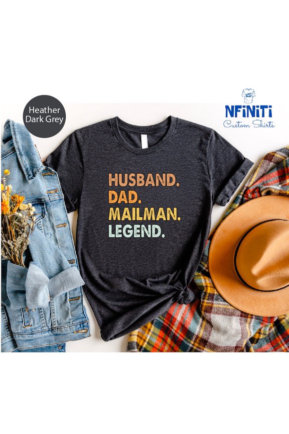 Vintage Tee Hot trending Retro Daddy Shirts, Mailman Dad Shirt, Dad Life Shirt, Mailman Shirt, Best Dad Ever Shirt, Father'S Day Shirt, Mailman Gift,New Husband Gift - Birthday Gifts