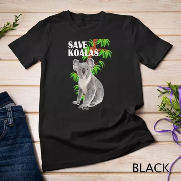 Vintage Tee Hot trending Save Koalas Nice Australia Koala Bear Green Tree Gift Unisex T-Shirt - Birthday Gifts