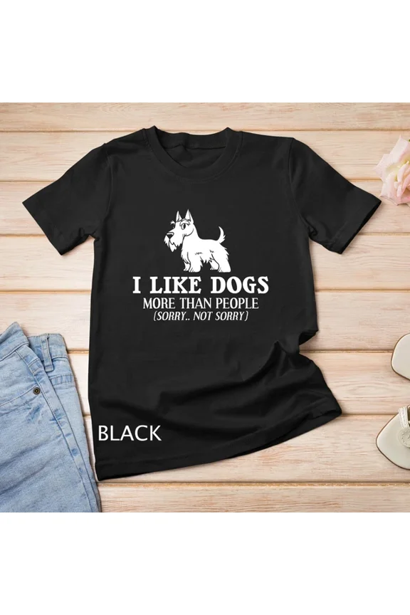 Vintage Tee Hot trending Scottish Terrier Dog Puppies Owner Lover Unisex T-Shirt - Birthday Gifts