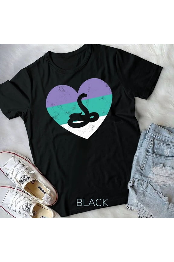 Vintage Tee Hot trending Snake Gift Shirt For Women & Girls Retro Cute Cobra Python Unisex T-Shirt - Birthday Gifts