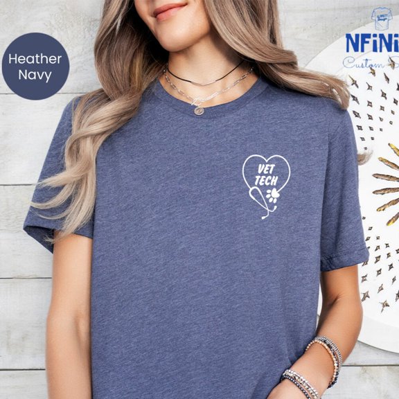 Vintage Tee Hot trending Vet Paw Stethoscope Pocket Shirt, Vet Pocket Shirt, Vet Tech Pocket Tee, Vet Tech Week Gift, Veterinarian Gift, Vet Student Gifts - Birthday Gifts