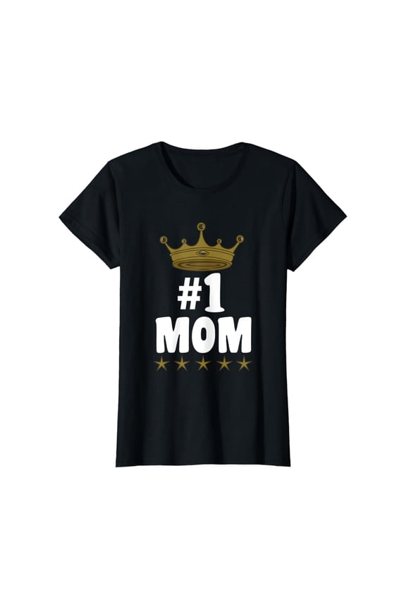 Vintage Tee Hot trending Womens Womens #1 Mom T-Shirt Worlds Best Mother'S Gift Best Mom Ever T-Shirt - Birthday Gifts