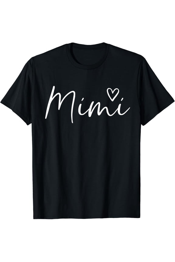 Vintage Tee Mimi Gifts For Women Grandma Heart Mother'S Gift Mimi T-Shirt - Birthday Gifts, Vintage Birthday Gift