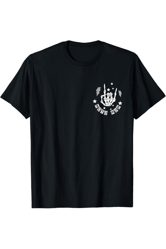 Vintage Tee Moto Moms Club Funny Mother'S Gift Mama Racing 2-Sided T-Shirt - Birthday Gifts