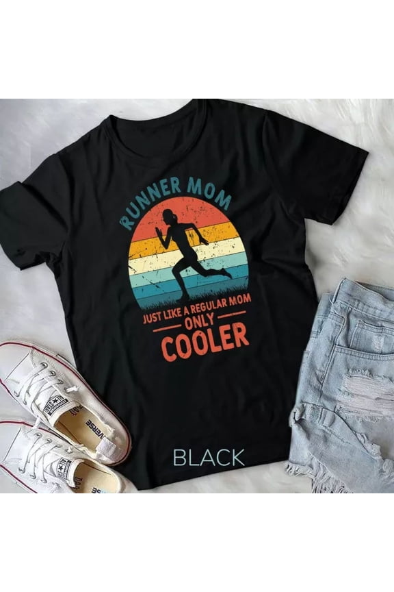 Vintage Tee Runner Mom Funny Marathon Running Jogging Mother'S Day Gift Unisex T-Shirt Birthday Gifts