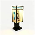 thumbnail image 1 of Vintage Telephone Booth Desk Lamp, 8.6 Inch LED Night Light with Realistic Payphone Interior, Retro Table Lamp for Bedroom Study or Themed Decor, 1 of 9