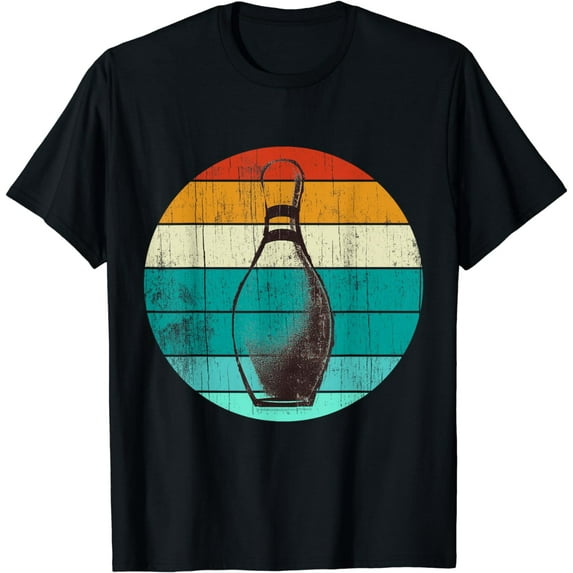 Vintage Ten Pin Novetly Men's Women's Kid's Bowling T-Shirt