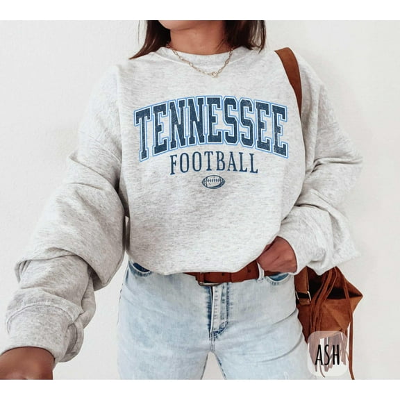 Vintage Tennessee Football Sweatshirt, Football Sunday Crewneck, Unisex Shirt,Ash Grey Color,Size XL
