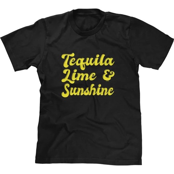 Vintage Tequila Lime Sunshine Summer Beach Saying Party Rhyme Mens Tee - Perfect Gifts For Everyone