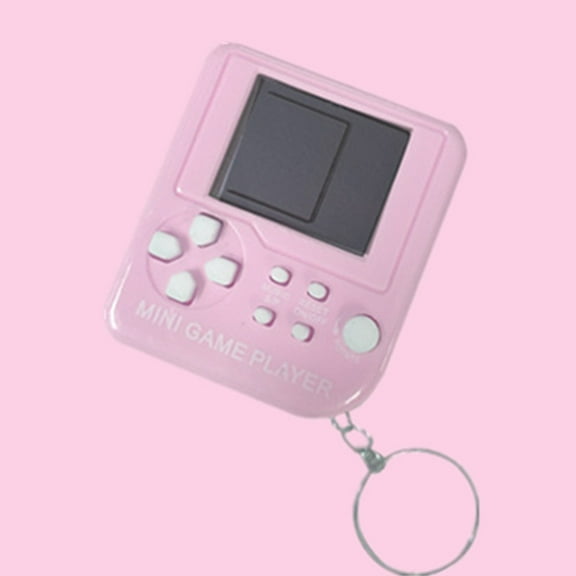 Vintage Tetris Game Console Mini Handheld Electronic Game Console Keychain Pendant Game Console