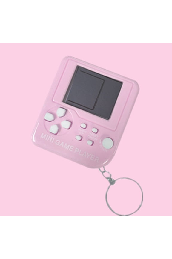 Vintage Tetris Game Console Mini Handheld Electronic Game Console Keychain Pendant Game Console