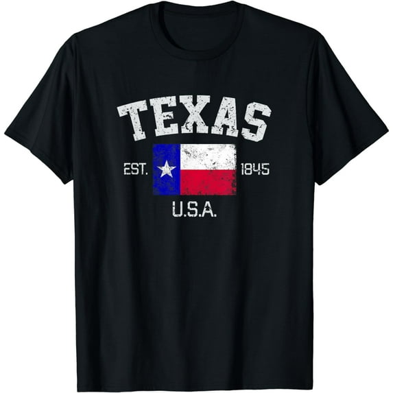 Vintage Texas Austin EST 1845 Souvenir Gift T-Shirt