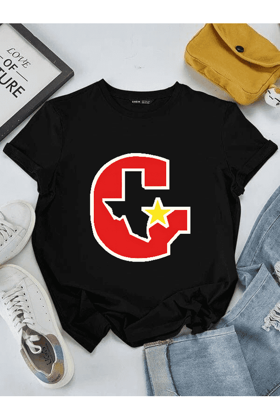 Vintage Texas Lone Star Graphic T-Shirt Retro Athletic Red Letter G Unisex Cotton Short Sleeve Tee Casual State Pride Apparel