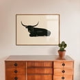 Vintage Texas Longhorn Wall Art Print, Rustic Ranch Animal Illustration ...