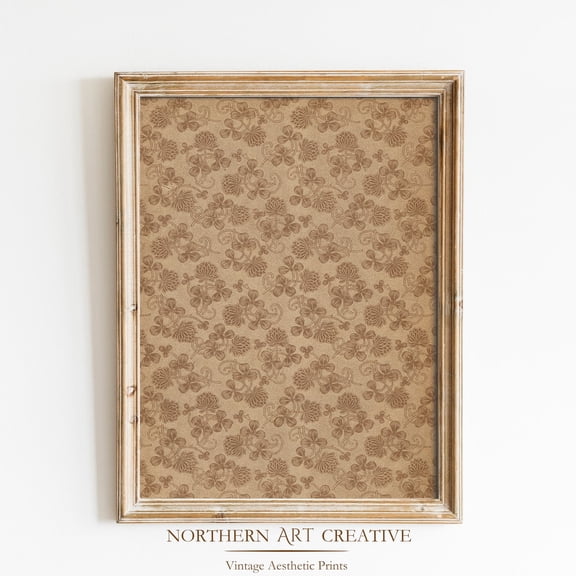 Vintage Textile Wall Art, Antique Tapestry, Rug Pattern Wall Decor, Rustic Farmhouse Art, Eclectic Wall Art Print Home Decor #2388, Unframed Poster Size 8x12