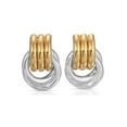 thumbnail image 1 of Vintage Texture Gold Plated Stainless Steel Earrings for Women Geometric Circle Twist Statement Earring Fashion Jewelry Bijoux, 1 of 10