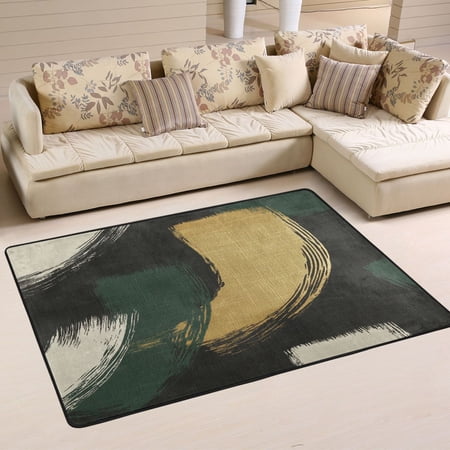 Vintage Texture Soft Polyester Area Rug 36''x24'', Non Slip, Memory Foam, Water Absorbent