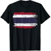 Vintage Thailand Flag For Thai Gift T-Shirt