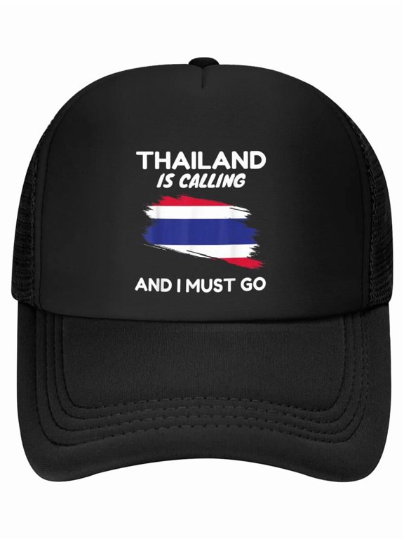 Vintage Thailand Is Calling I Must Go Thailand Flag Baseball Cap