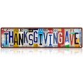 thumbnail image 1 of Vintage Thanks Giving Ave Wall Decor Street Signs Metal Tin Signs 16 x 4 Inches, 1 of 3