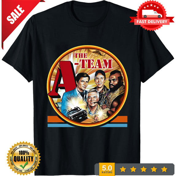 Vintage The A Team Movie T-Shirt Men Round Collar Cotton T Shirts Short Sleeve, NEW TRENDING ITEM-TH72645