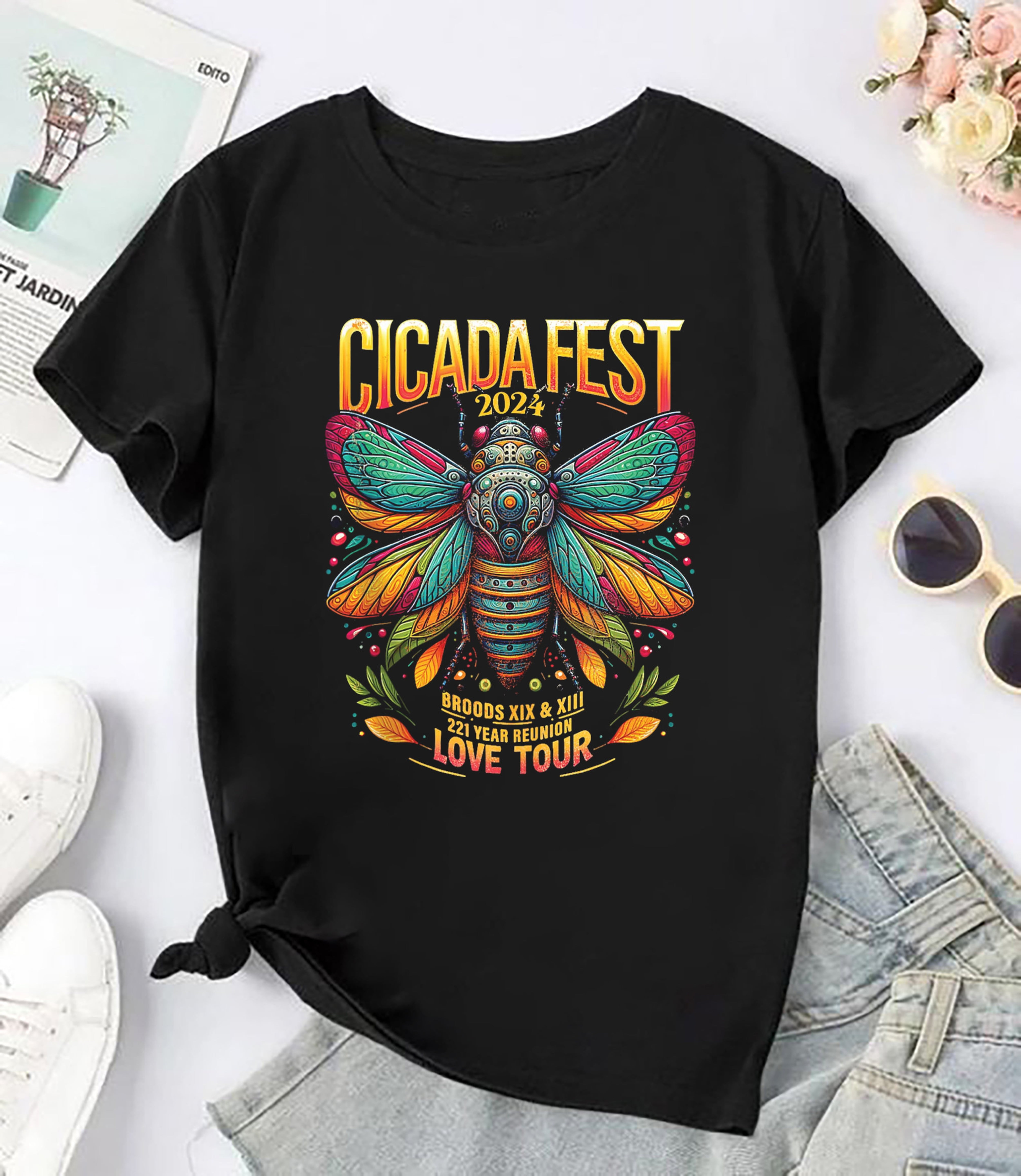 Vintage The Cicadas Reunion Summer Tour 2024 Shirt, Cicadas Tour Merch