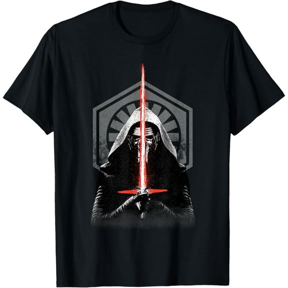 Vintage The Force Awakens Kylo Ren Badge Big Chest Poster T-Shirt S-5XL - Trending Birrthday Tee Gifts Vintage Tee -Birthday Gifts