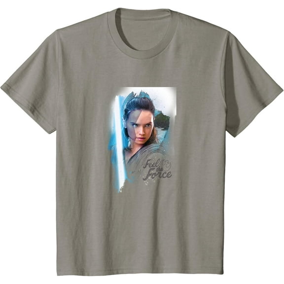 Vintage The Force Awakens Rey Watercolor Force Poster T-Shirt S-5XL - Trending Birrthday Tee Gifts Vintage Tee -Birthday Gifts