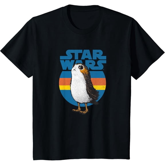 Vintage The Last Jedi Vintage Seventies Porg Stripe T-Shirt S-5XL - Trending Birrthday Tee Gifts Vintage Tee -Birthday Gifts