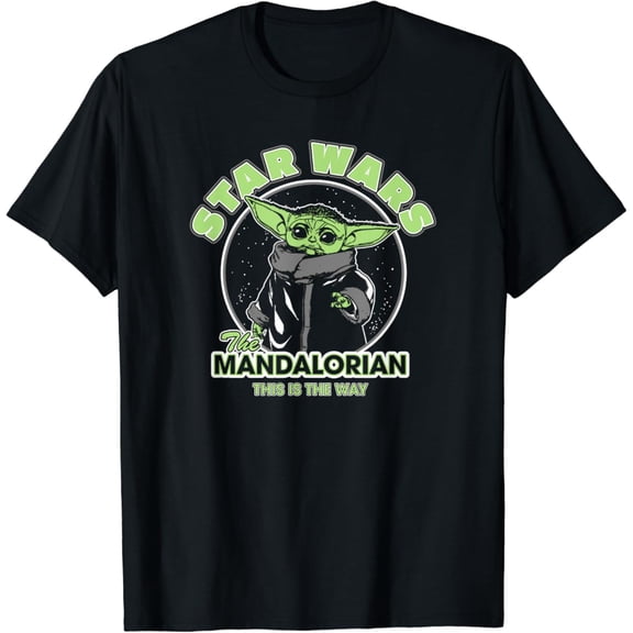 Vintage The Mandalorian Baby Yoda This Is The Way Logo T-Shirt S-5XL - Trending Birrthday Tee Gifts Vintage Tee -Birthday Gifts