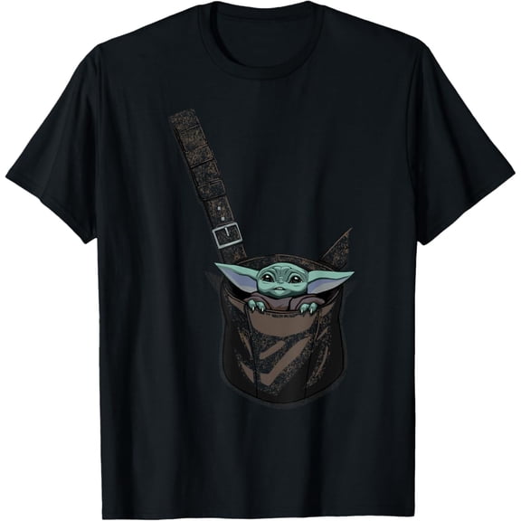 Vintage The Mandalorian Grogu Baby Pouch T-Shirt S-5XL - Trending Birrthday Tee Gifts Vintage Tee -Birthday Gifts