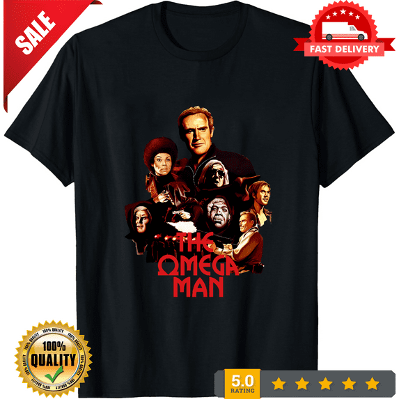 Vintage The Omega Man Unisex Tee, Classic Movie Shirt, Heavy Cotton Tee, Vintage Film, CROWD FAVORIT-TH69358