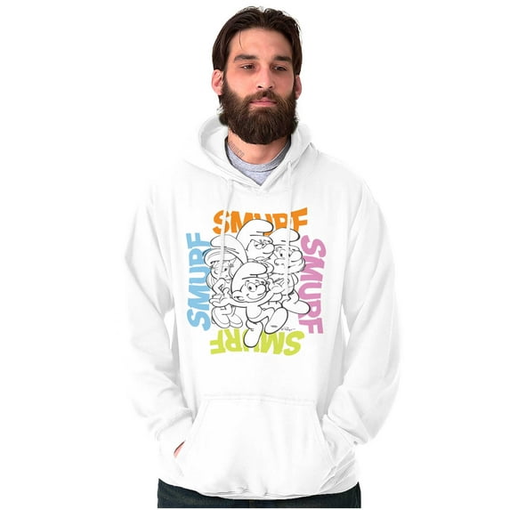 Vintage The Smurfs Cartoon Characters Hoodie Sweatshirt Women Men Brisco Brands S