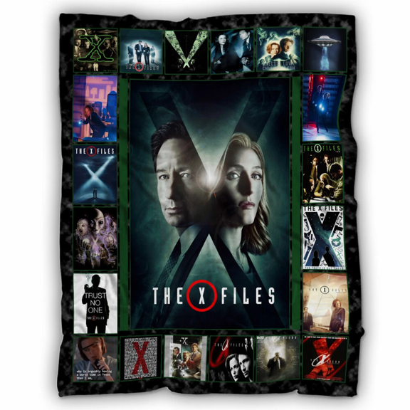 Vintage The X-Files Blanket, TV Series Watching Throw Blanket, Birthday Halloween Christmas Gift