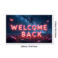 thumbnail image 1 of Vintage Themed Welcome Back Banner with Heart Element Party Decorations Backdrop for Homecoming Celebrations Family Reunions Gatherings Photo Booths, 1 of 6