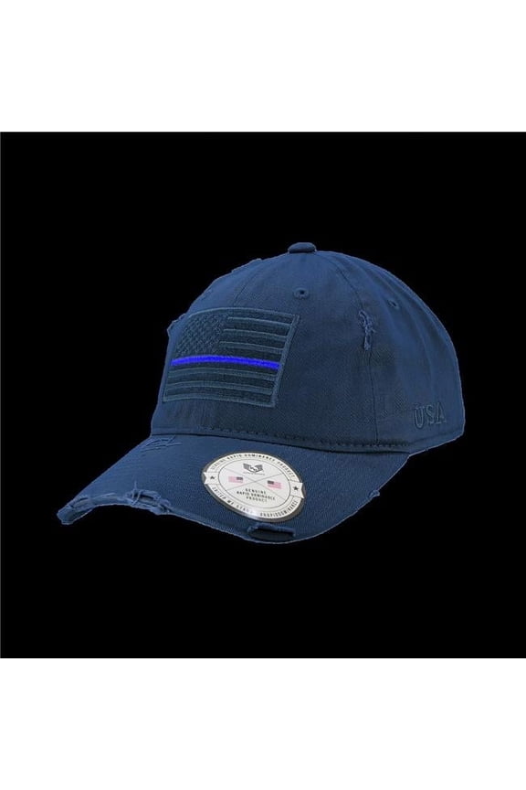 Vintage Thin Blue Line Patch Cap, Navy