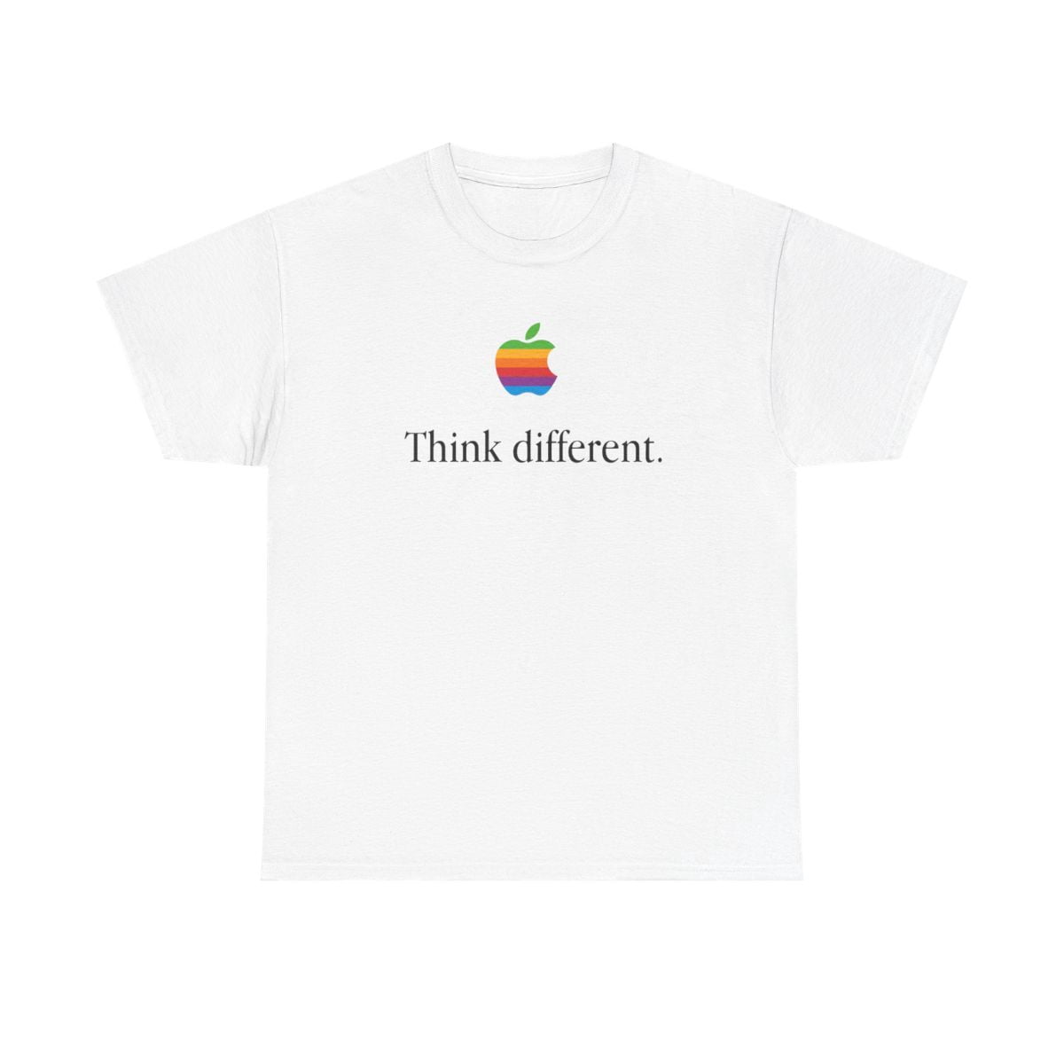 Vintage Think Different Apple Computer Mac Classic Tee T-Shirt 