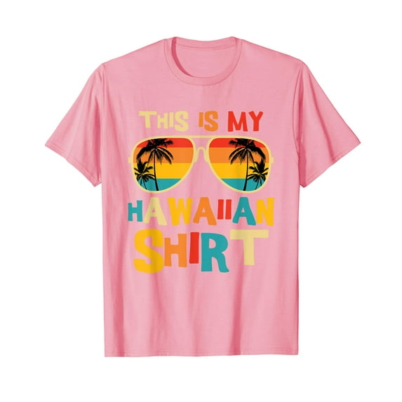 Vintage This Is My Hawaiian Shirts Tropical Luau Costume Party Hawaii T-Shirt Retro Tee
