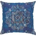 thumbnail image 1 of Vintage Throw Pillow Cover 18"x18", Retro Boho Pillow Cover Ethnic Square Persian Pillowcase for Decorate Home Bed Sofa, Blue Decorative Pillow Cases, 1 of 6