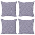 thumbnail image 1 of Ambesonne Mandala Throw Pillow Cover 4 Pack, Ornate Floral Motifs, 16", Purple Lilac Green, 1 of 5