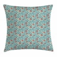 thumbnail image 1 of Vintage Throw Pillow Cushion Cover, Ornamental Floral Composition Sketch Style Woodland Foliage Spring Illustration, Decorative Square Accent Pillow Case, 24 X 24 Inches, Multicolor, by Ambesonne, 1 of 2